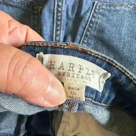 Harper Heritage Size 30 Distressed Women’s Jeans. High Rise Straight Leg - Picture 5 of 8